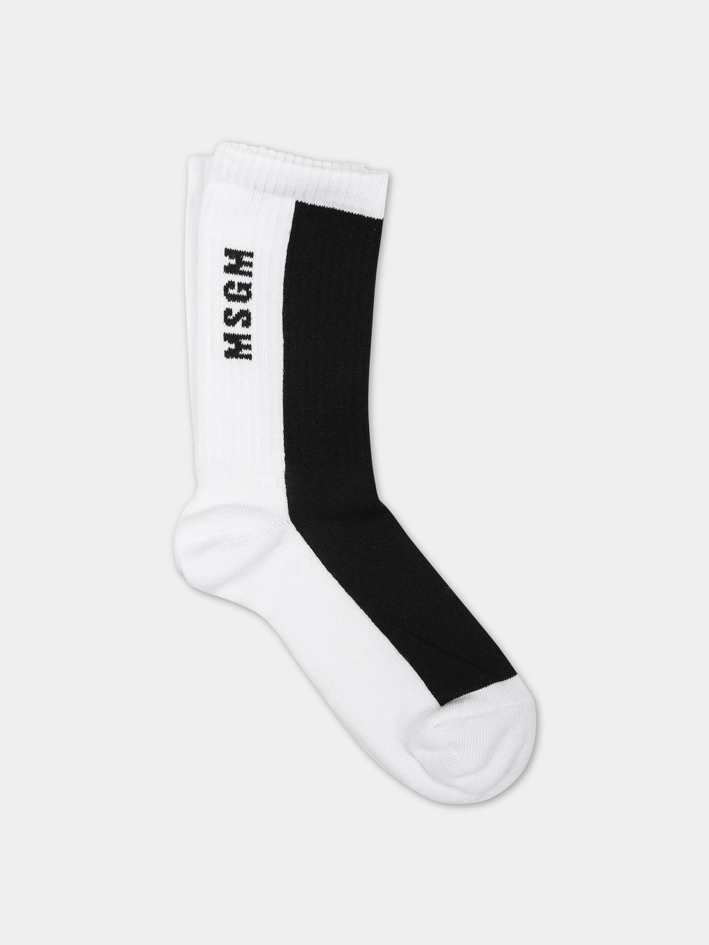 Black socks for girl with logo