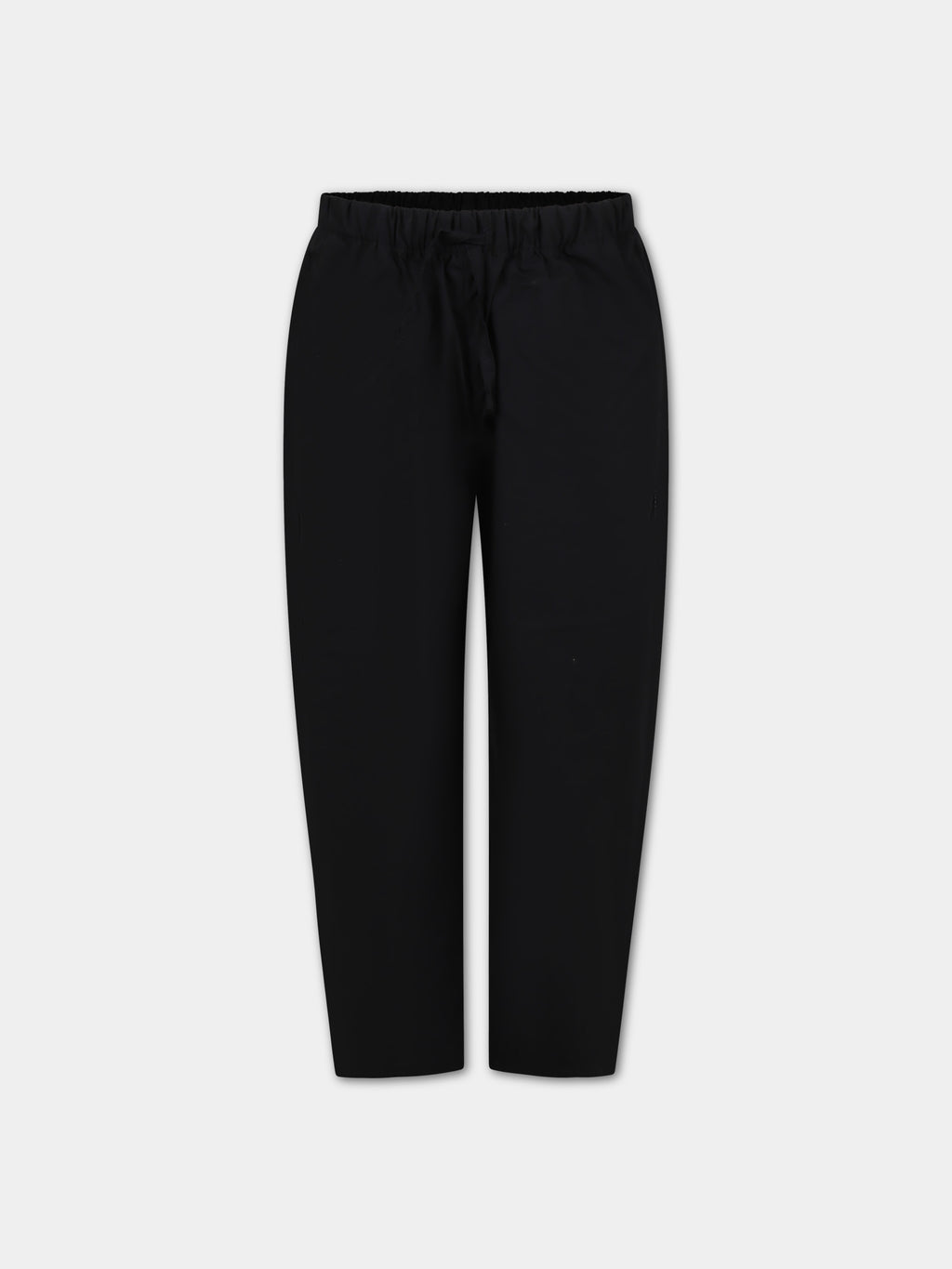 Black trousers for boy with logo