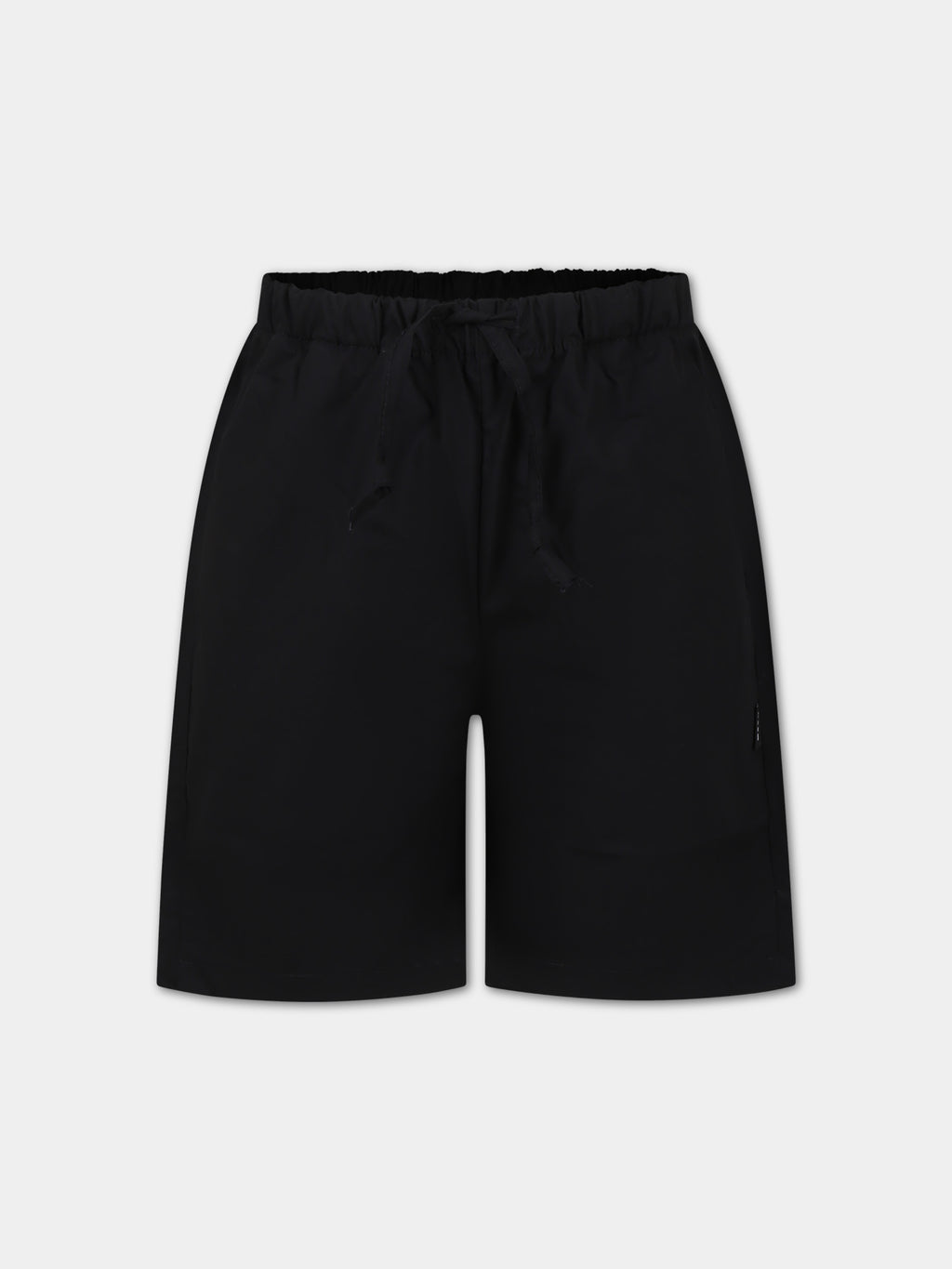 Black shorts for boy with logo