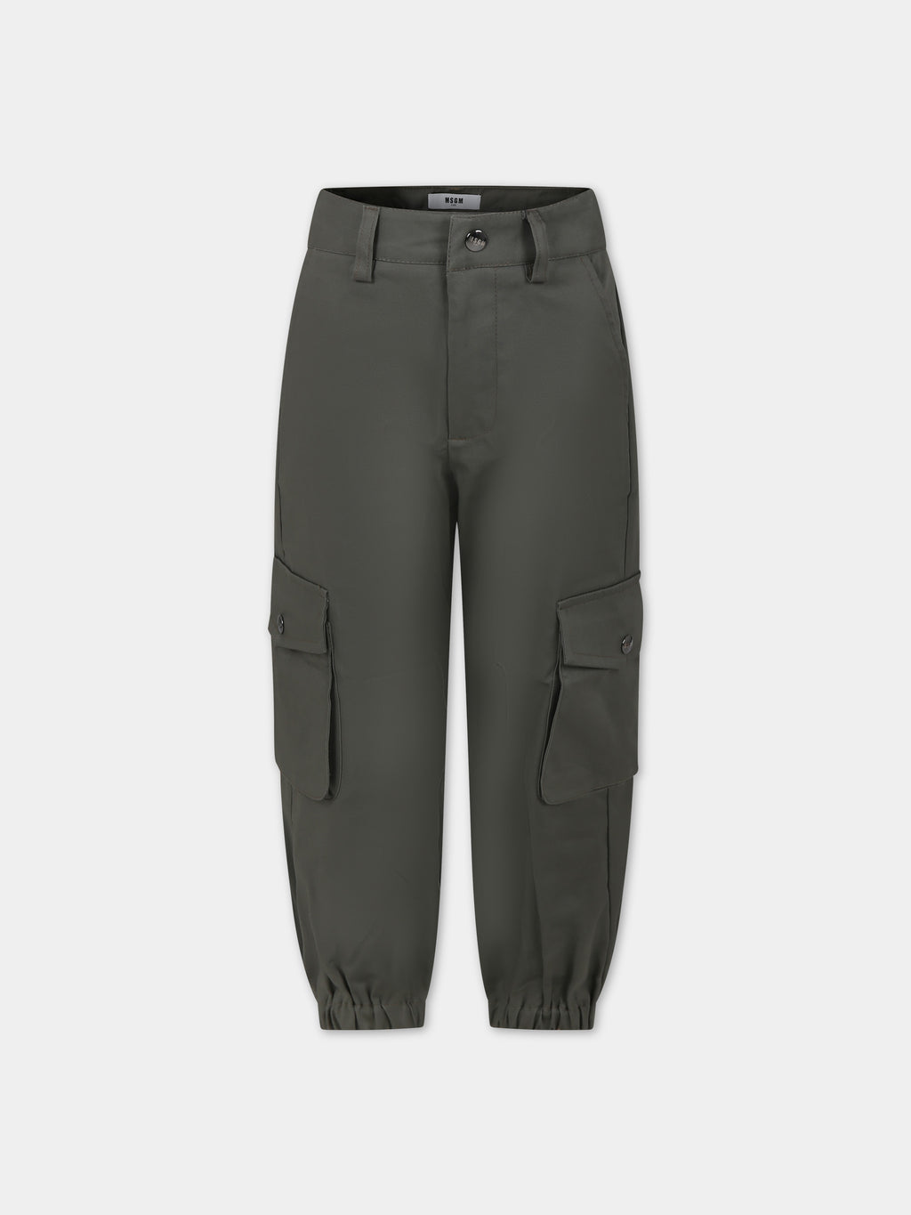 Green casual trousers for boy