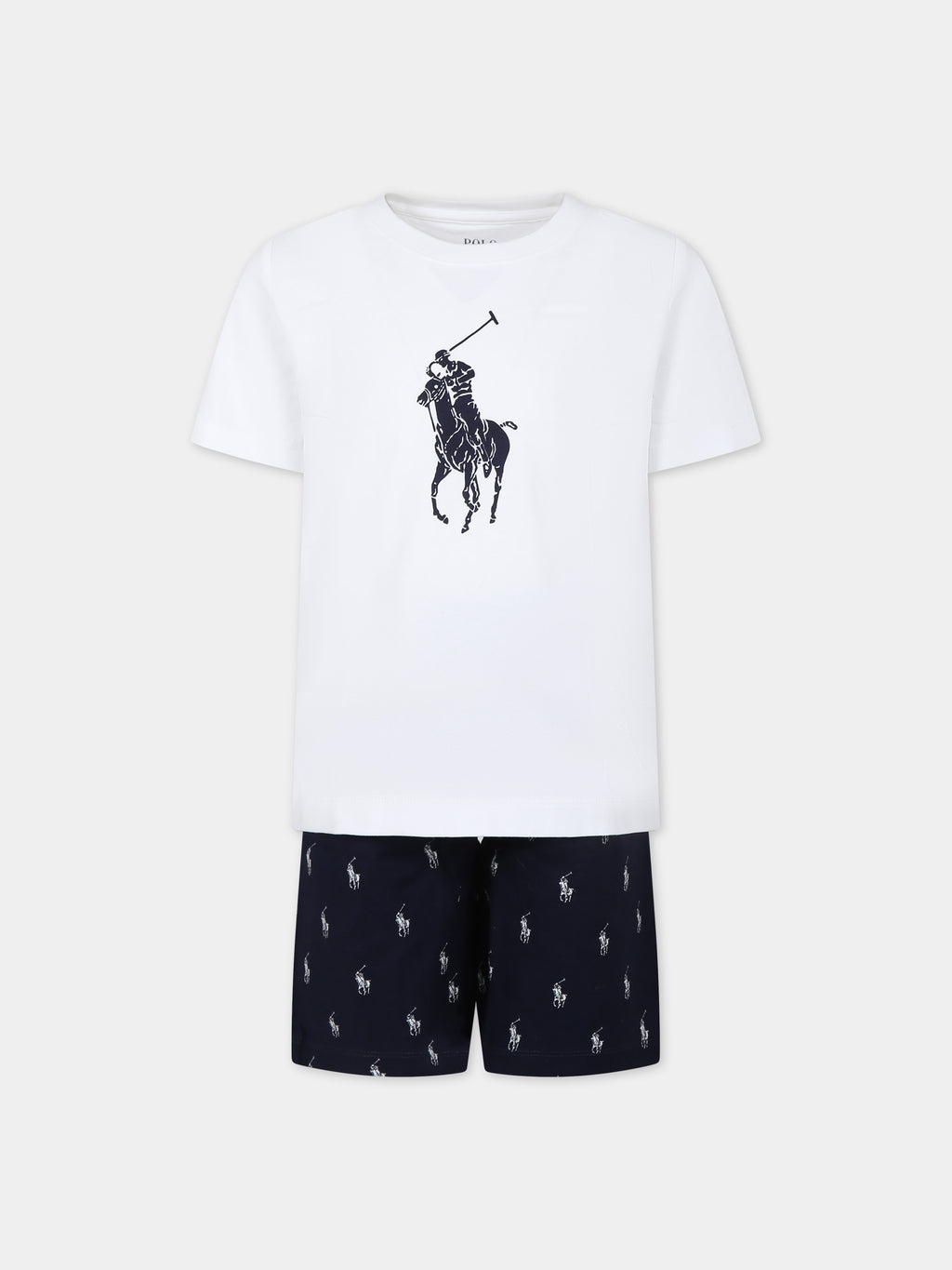 Blue pajamas for boy with pony