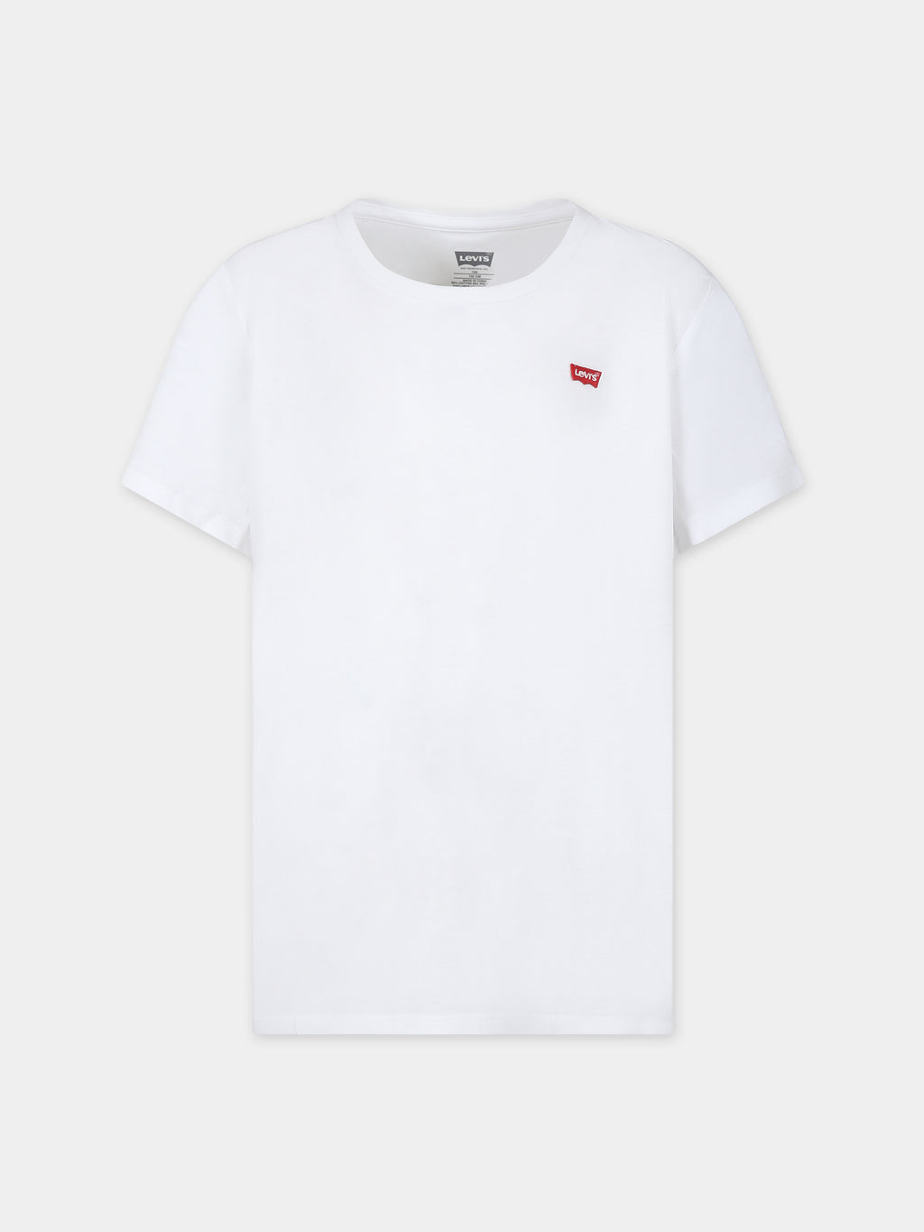 T-shirt bianca per bambini con logo