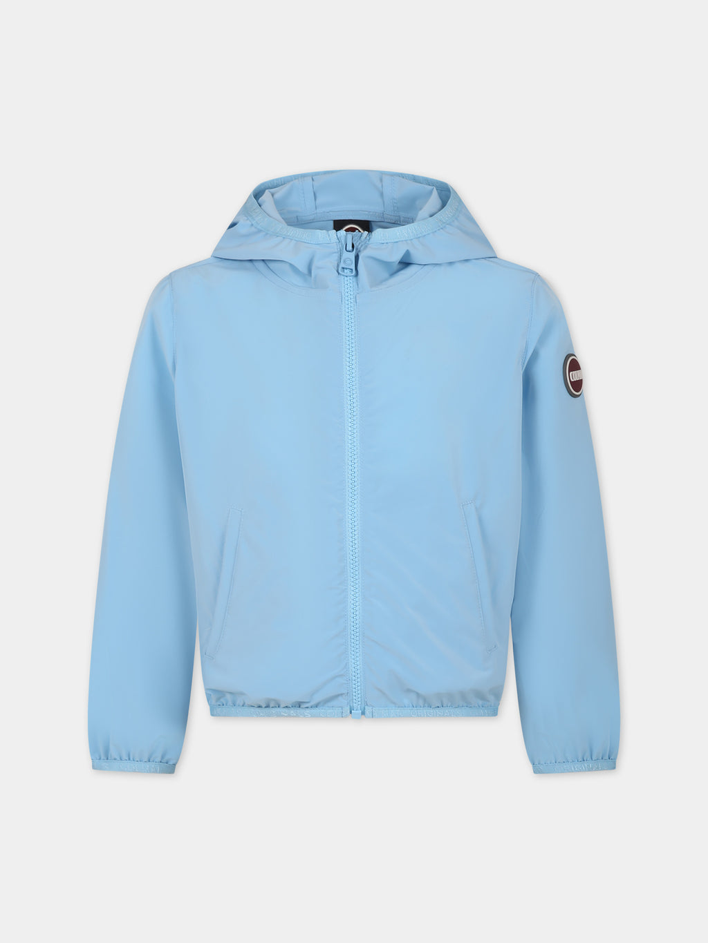 Veste coupe vent vbleu ciel pour garçon avec logo