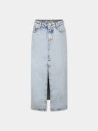 Gonna casual in denim per bambina,Calvin Klein Kids,24SMCKIG0IG02598T 1AA