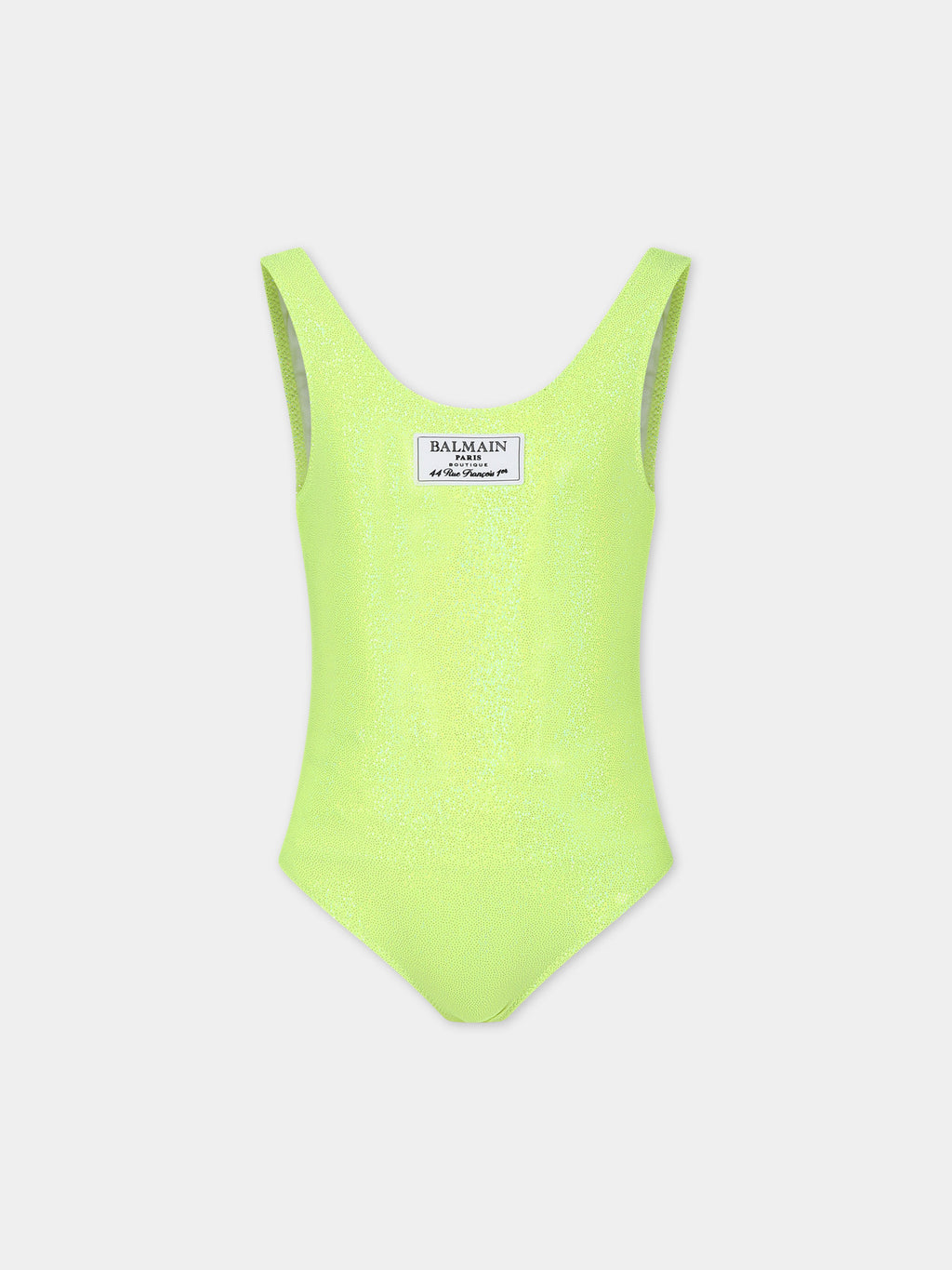 Yellow one-piece swimsuit for girl