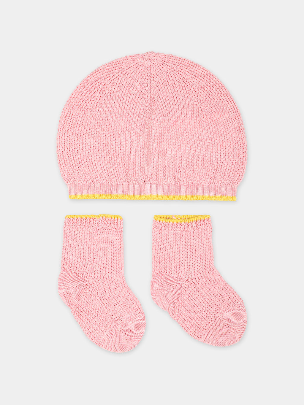 Ensemble rose pour bébé fille avec logo