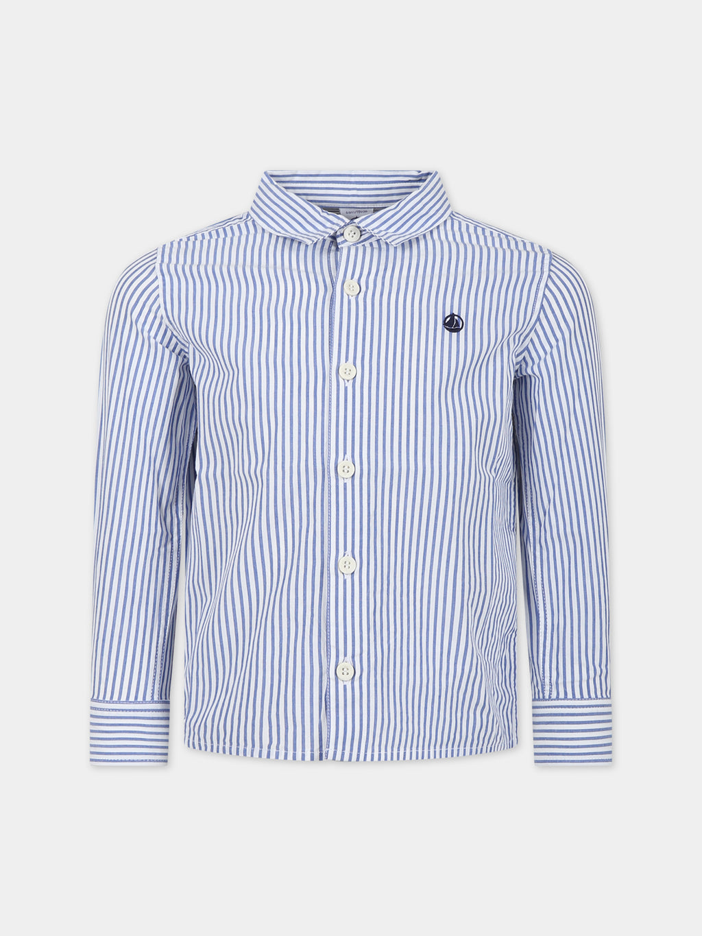 Light blue shirt for boy with logo