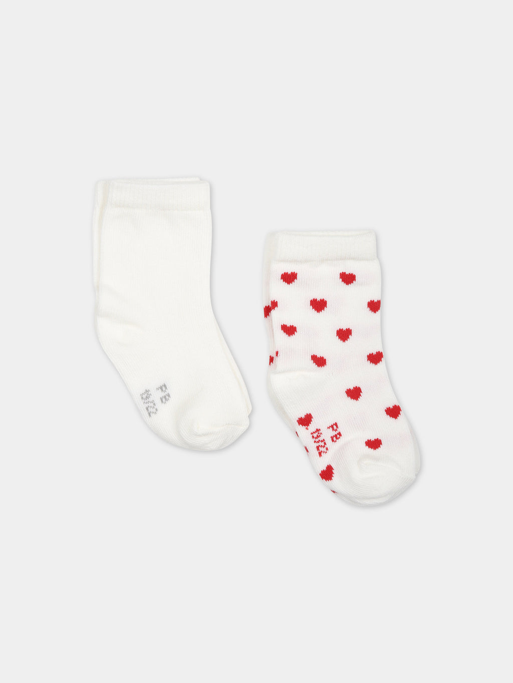 Set of socks for baby girl with hearts