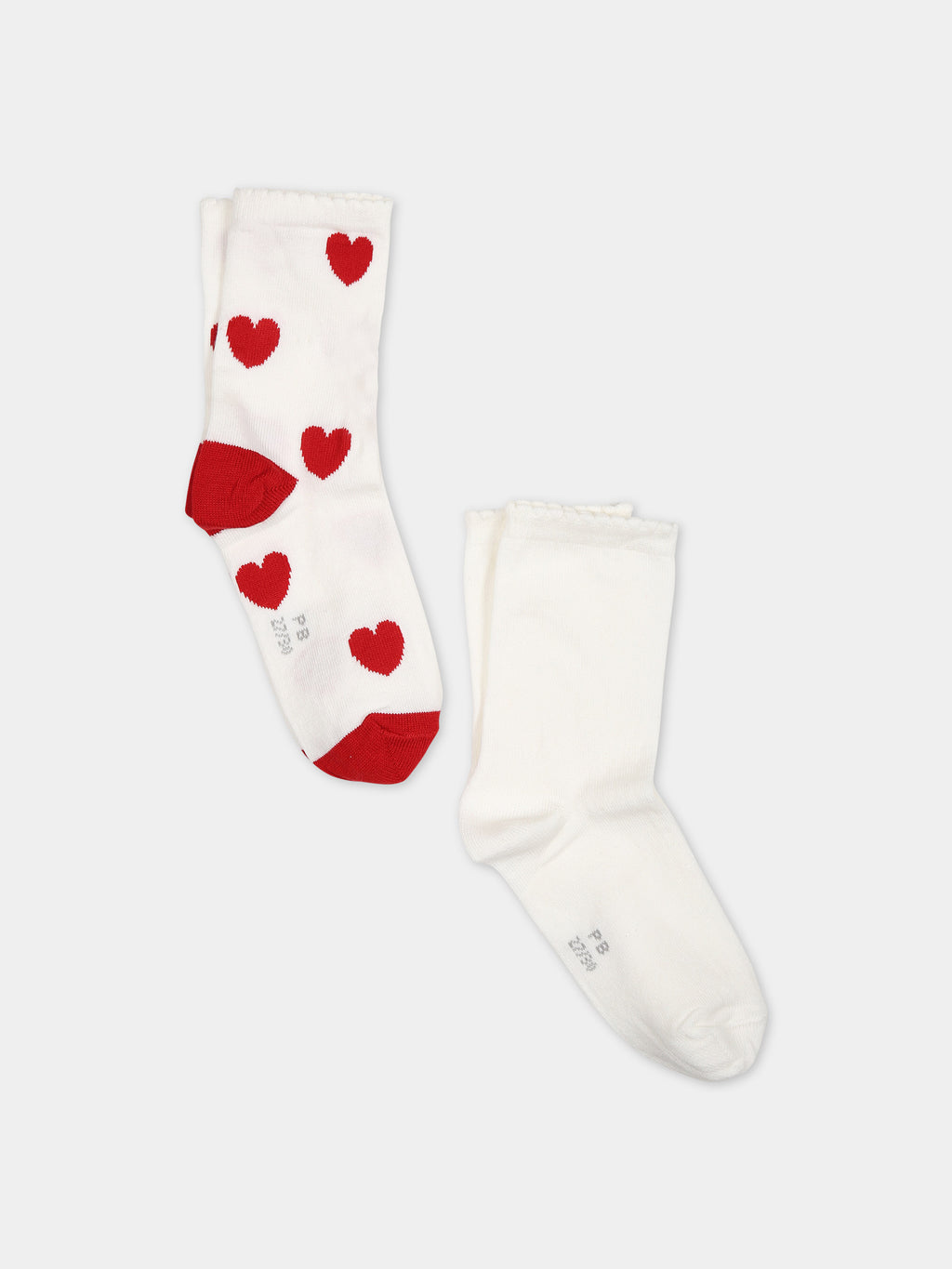 Set of socks for girl with hearts