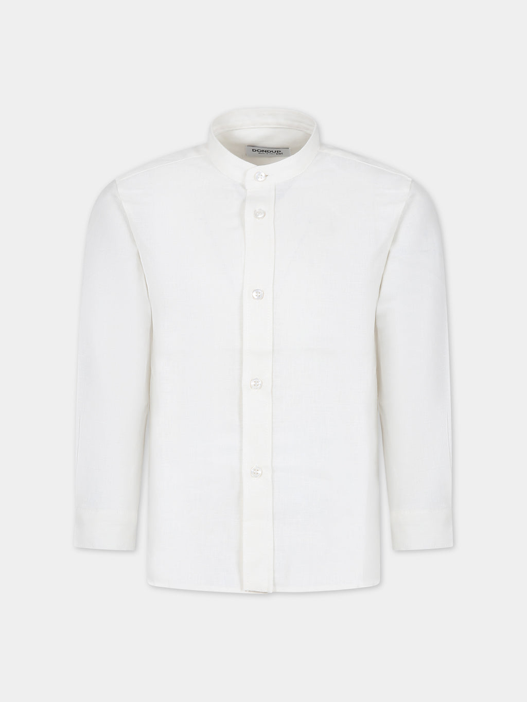 Ivory shirt for boy with logo