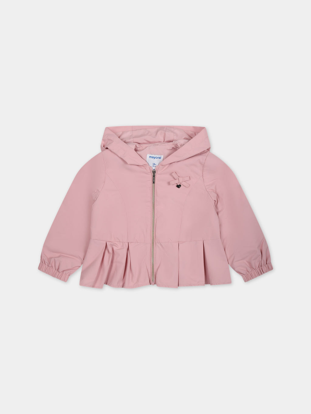 Pink windbreaker for baby girl