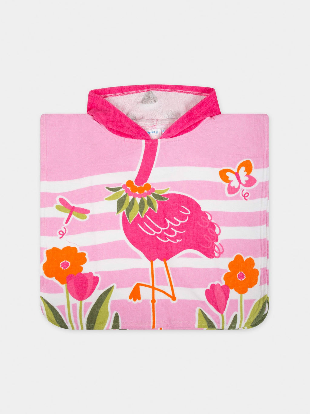 Fuchsia bathrobe for baby girl