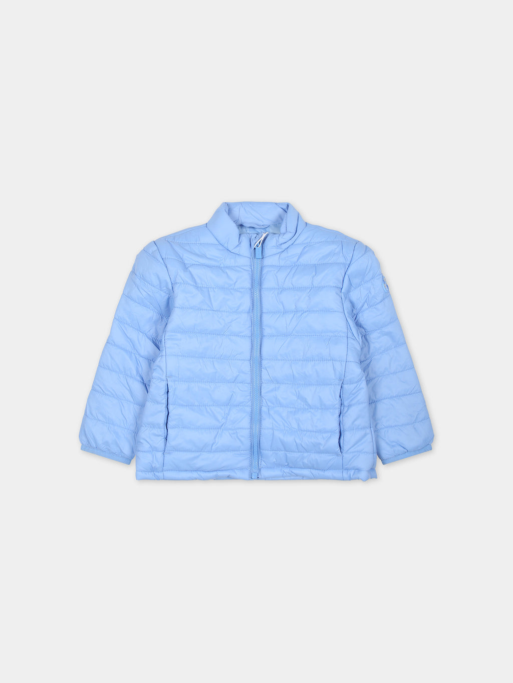 Sky blue down jacket for baby boy
