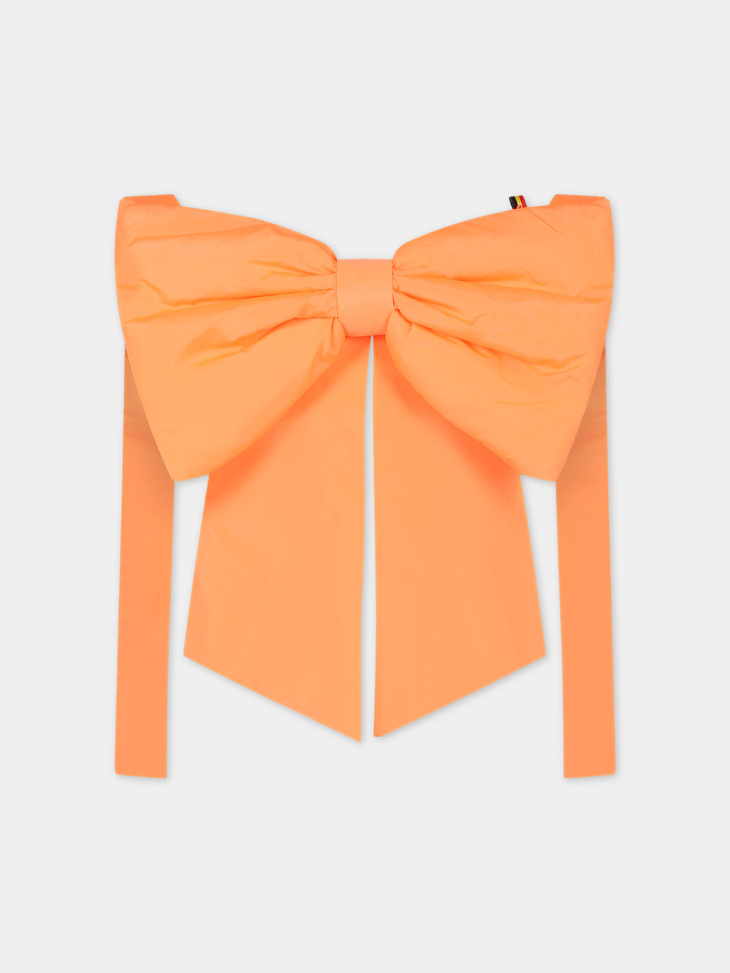 Orange bag for girl with bow