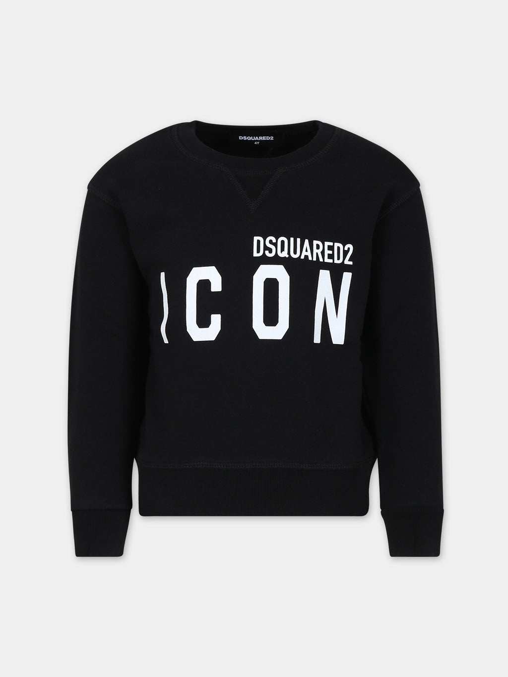 Sweatshirt noir pour garçon avec logo