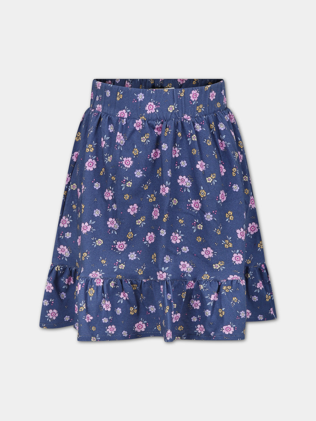Blue patterned skirt for girl