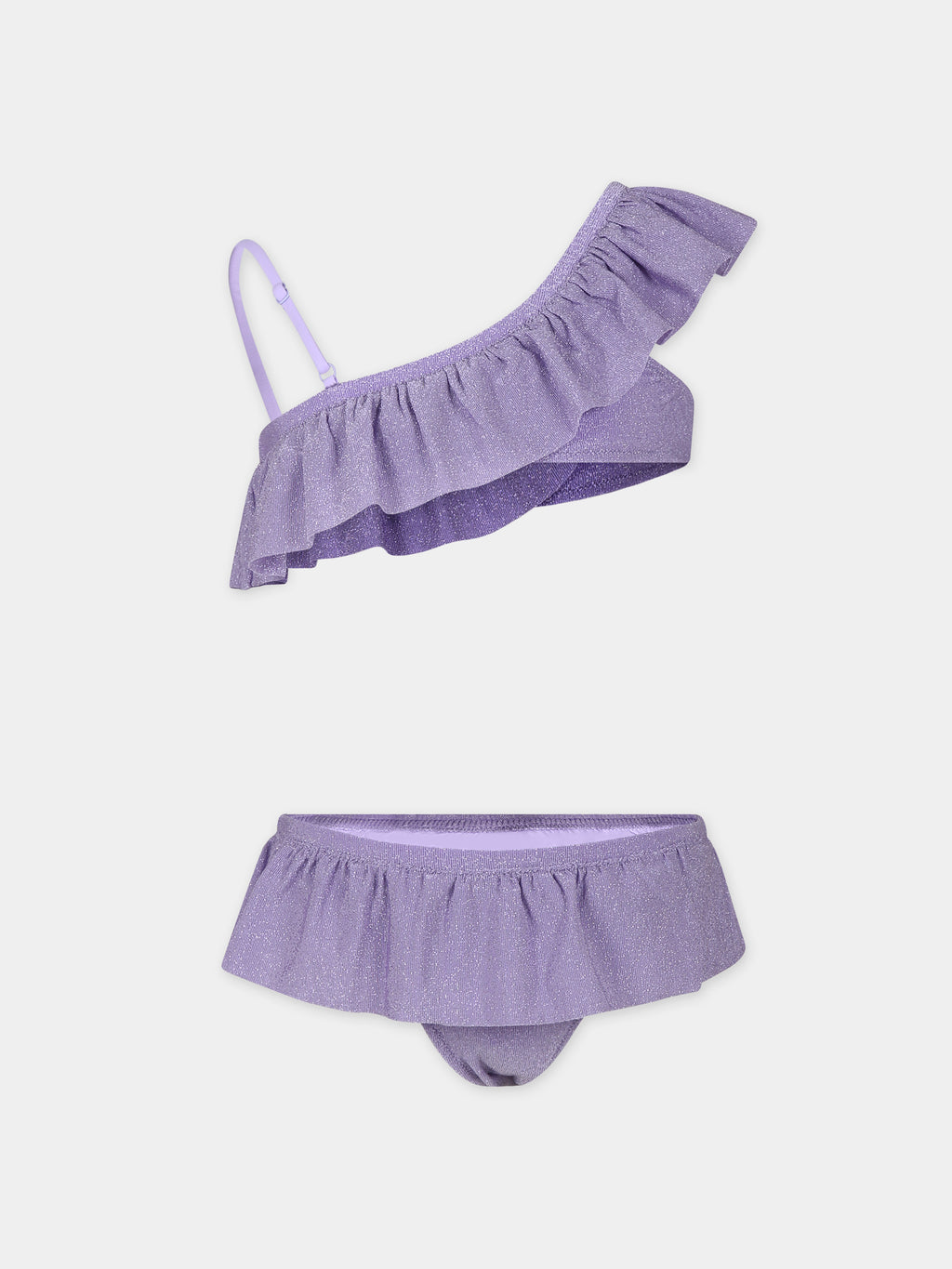 Bikini violet pour fille avce lurex