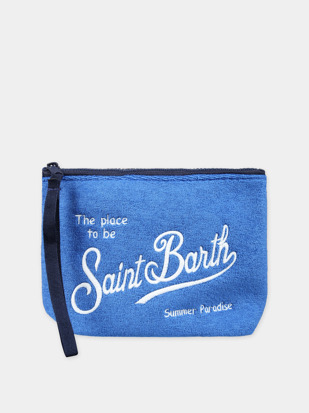 Pochette bleu ciel pour enfants avec logo