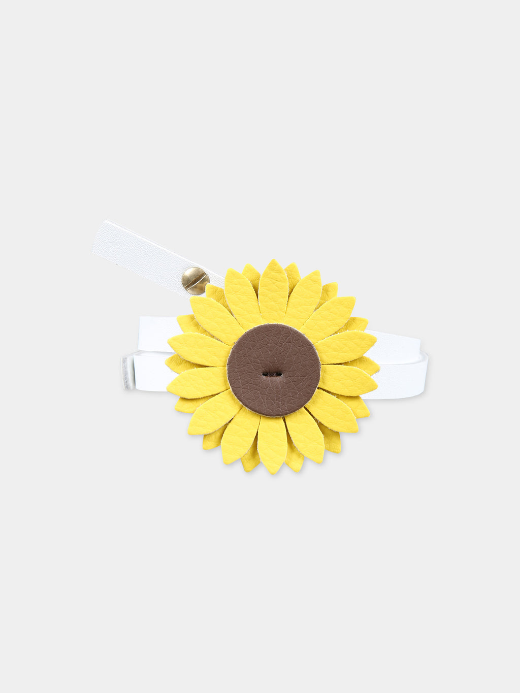 Yellow belt for girl with sunflower