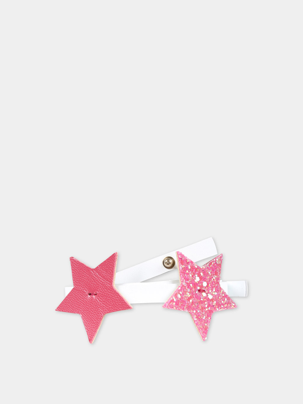 Fuchsia belt for girl with stars