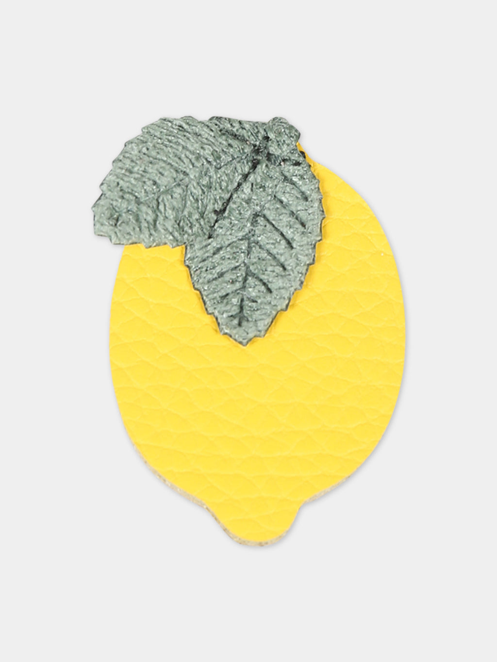 Yellow pin for girl with lemon