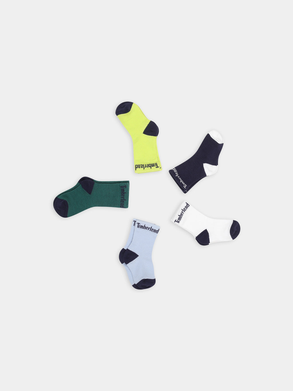 Set calze multicolor per neonato con logo