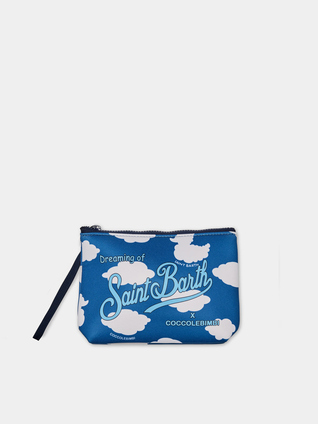 Light blue bag for girl with logo