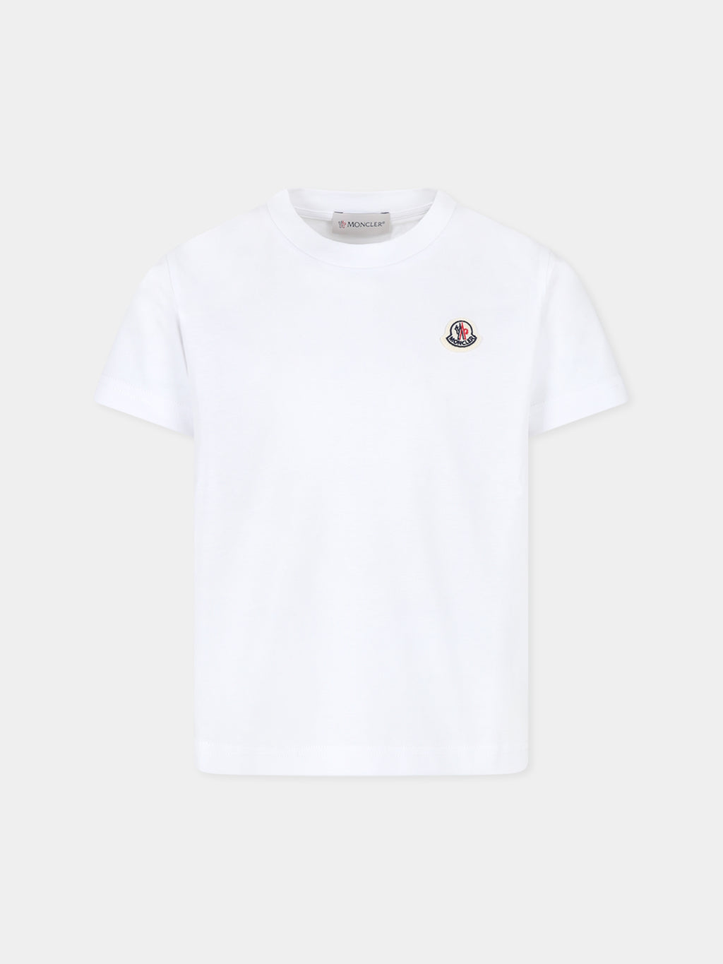 White t-shirt for kids with logo