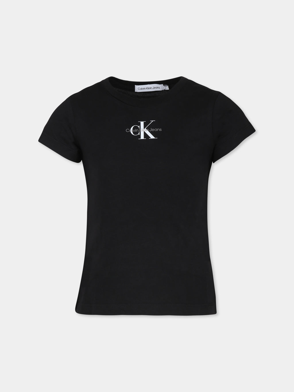 White t-shirt for girl with logo