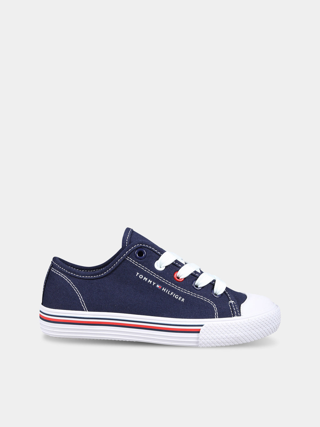 Sneakers blu per bambini con logo