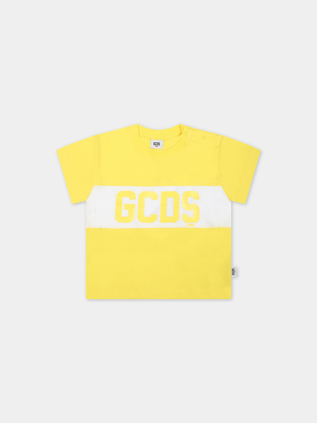 T-shirt jaune pour bébé enfants avec logo