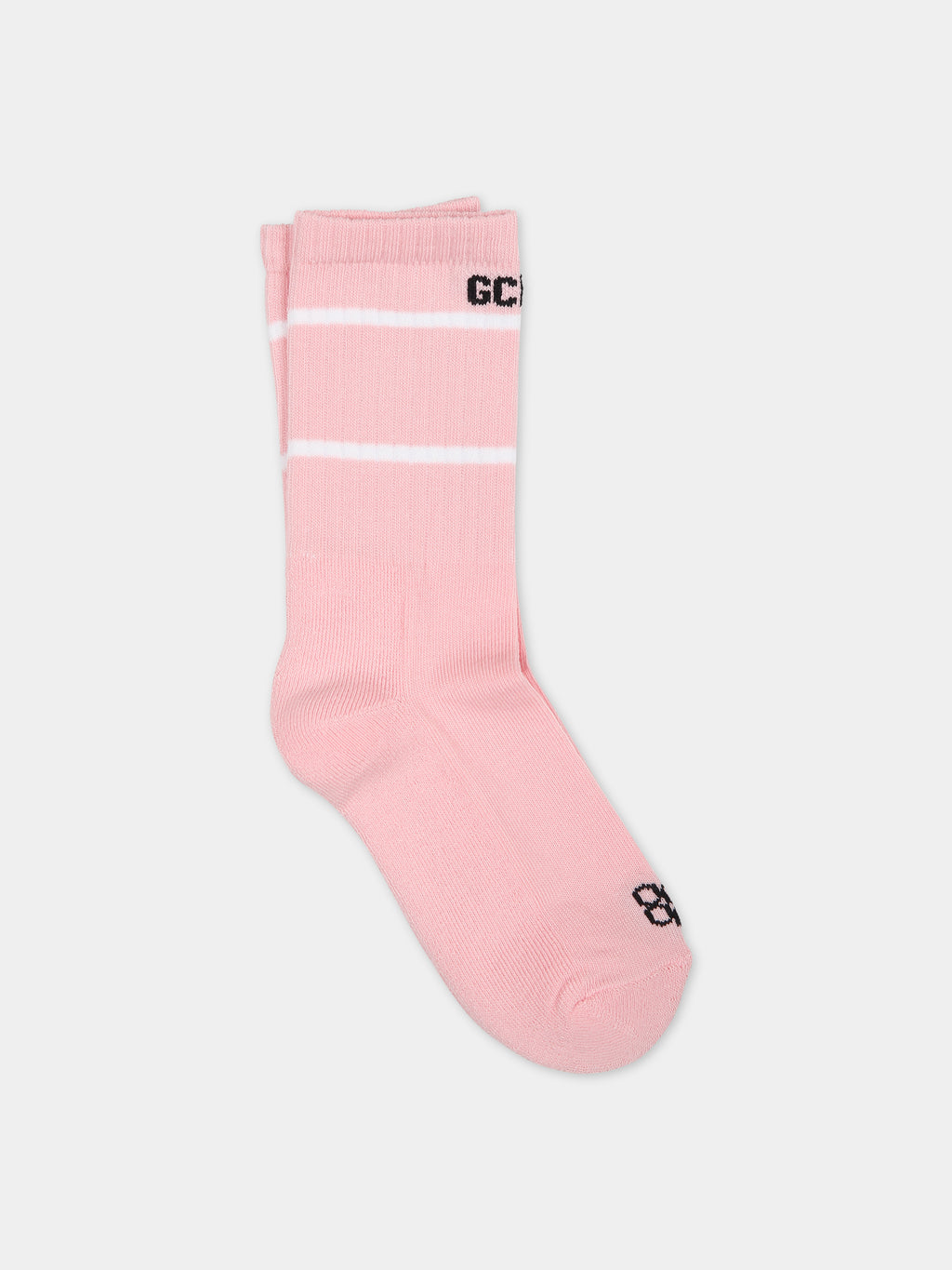 Pink socks for children with logo