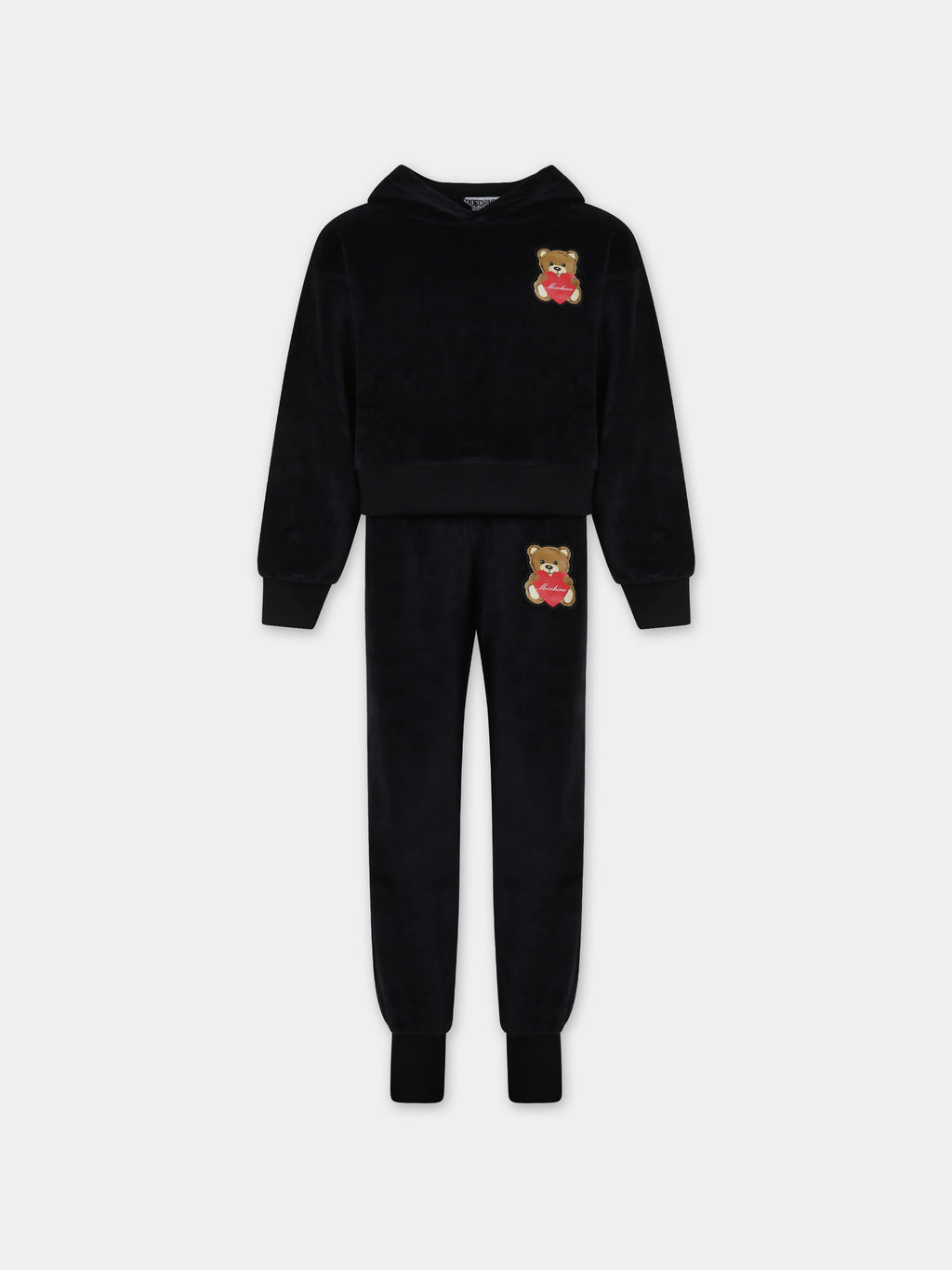 Ensemble noir pour fille avec Teddy Bears et logo