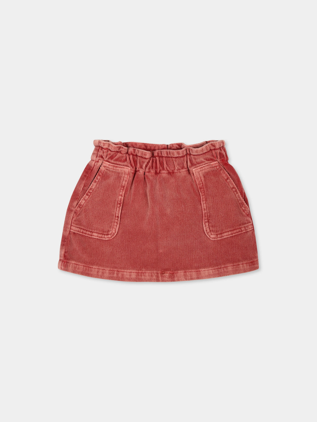 Red skirt for baby girl with logo