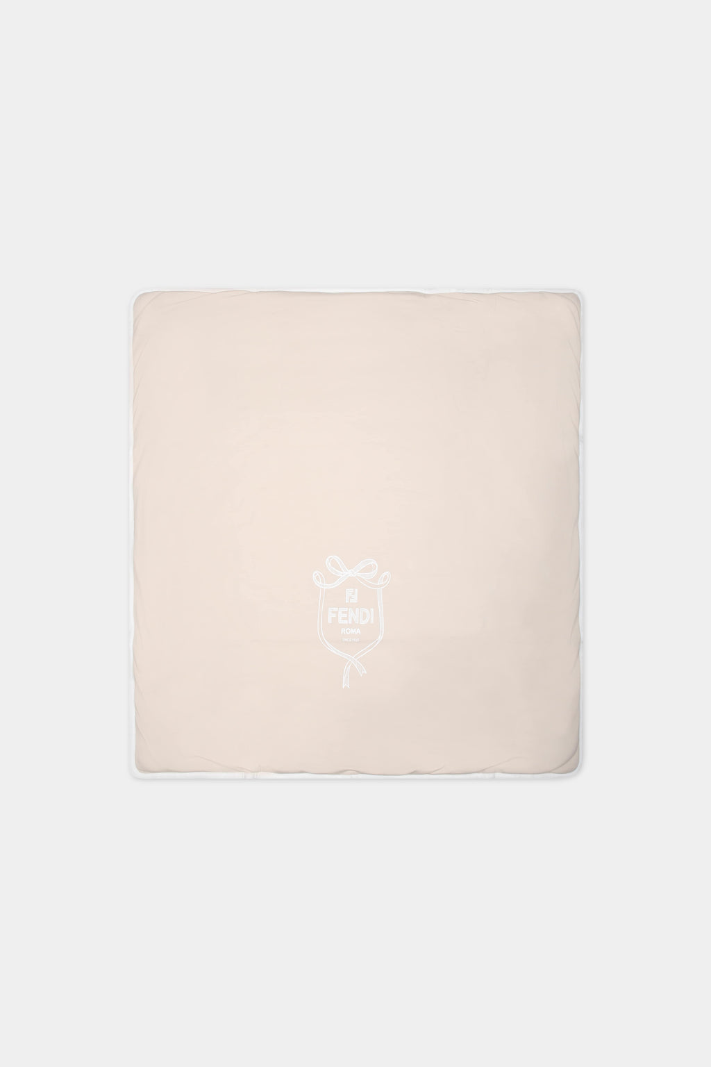 Coperta beige per neonati con logo Fendi