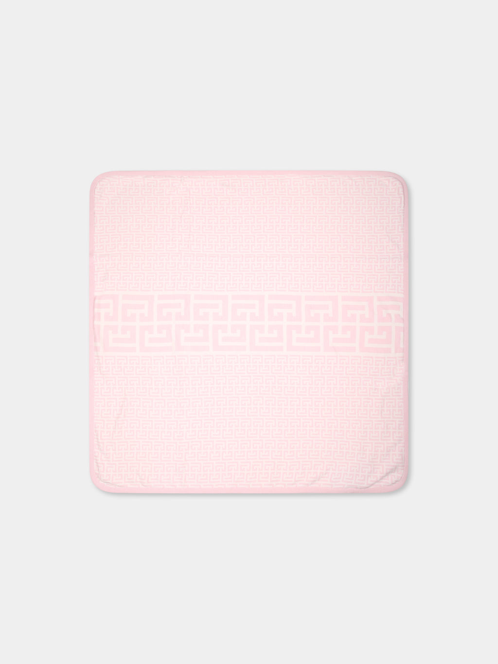 Pink blanket for baby girl with labyrinth