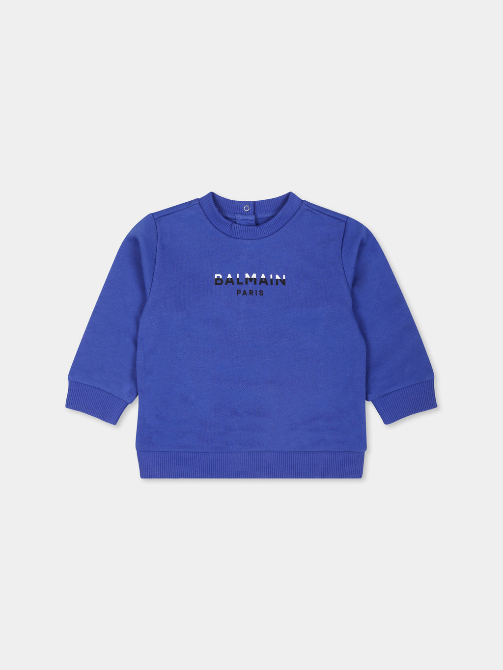 Light blue sweatshirt for babykids with logo