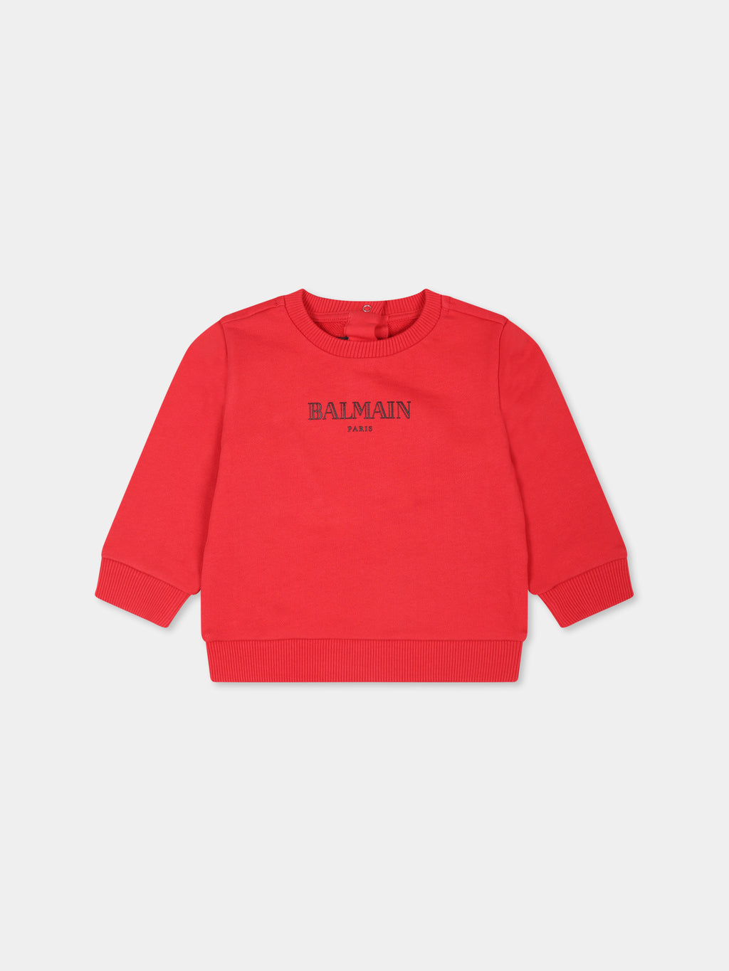 Sweat-shirt rouge pour bébé enfants avec logo