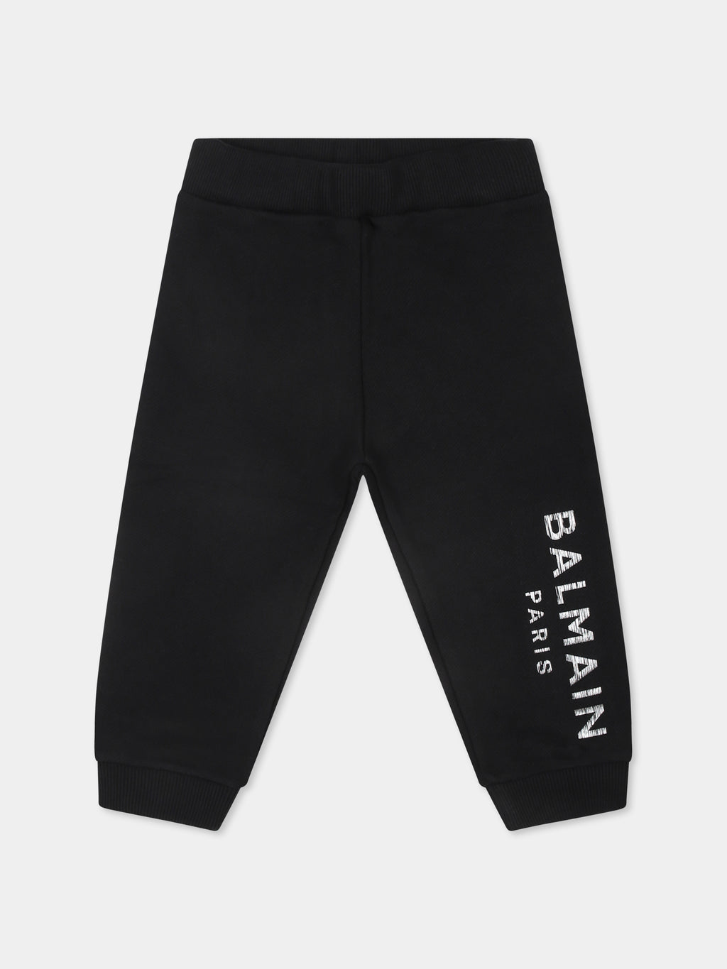 Black trousers for babykids with logo