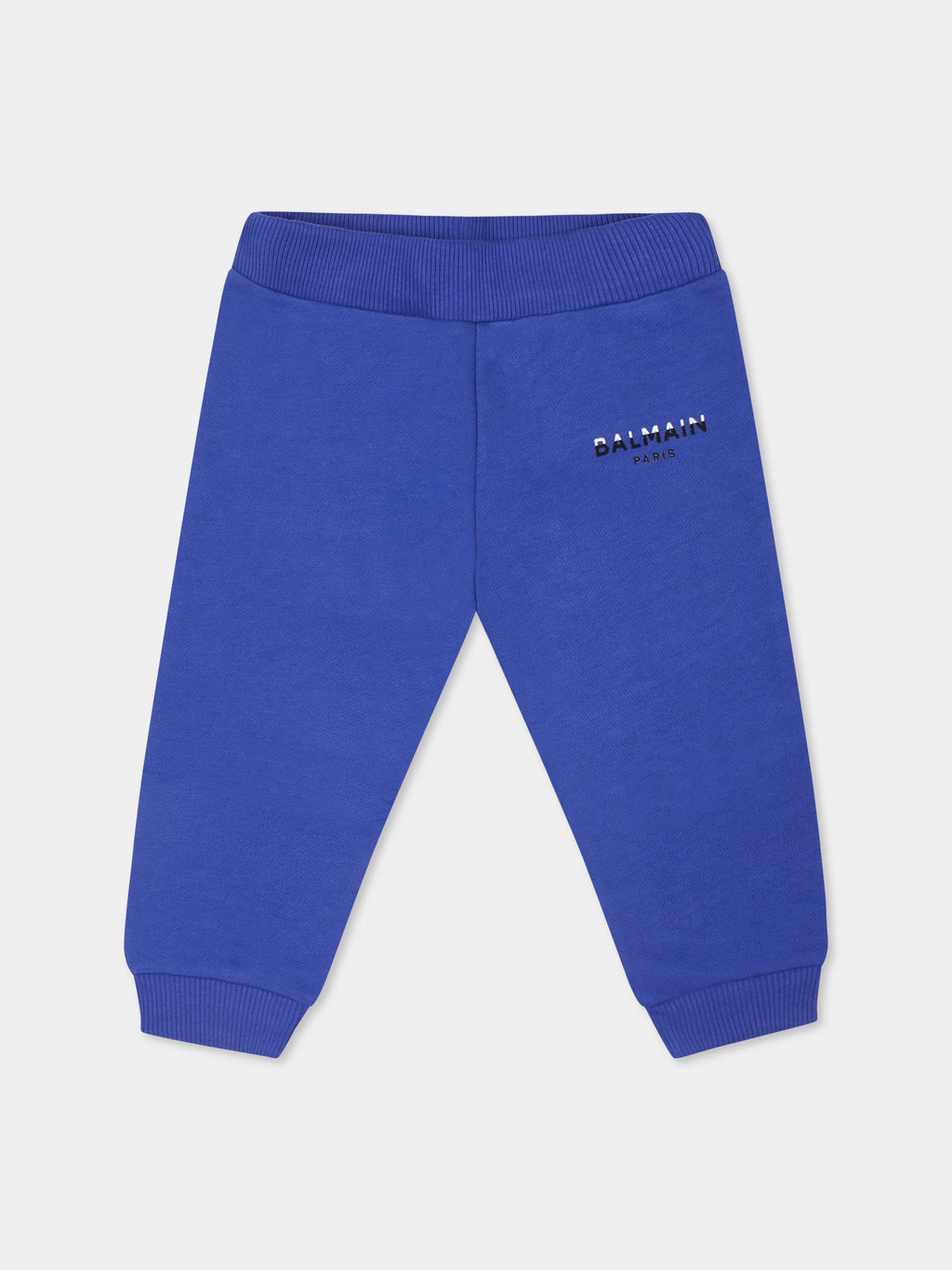 Light blue trousers for babykids with logo