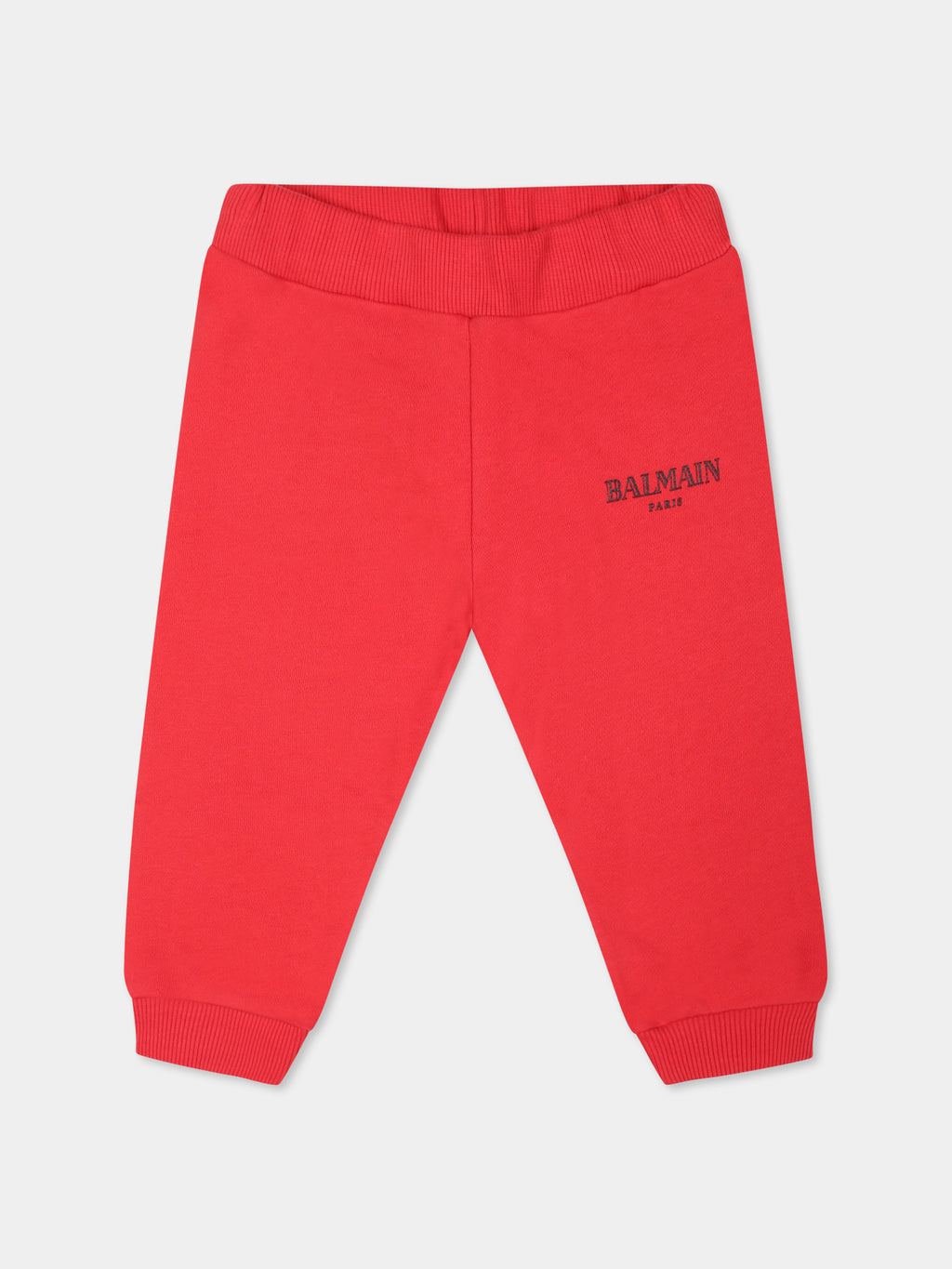 Red trousers for babykids with logo
