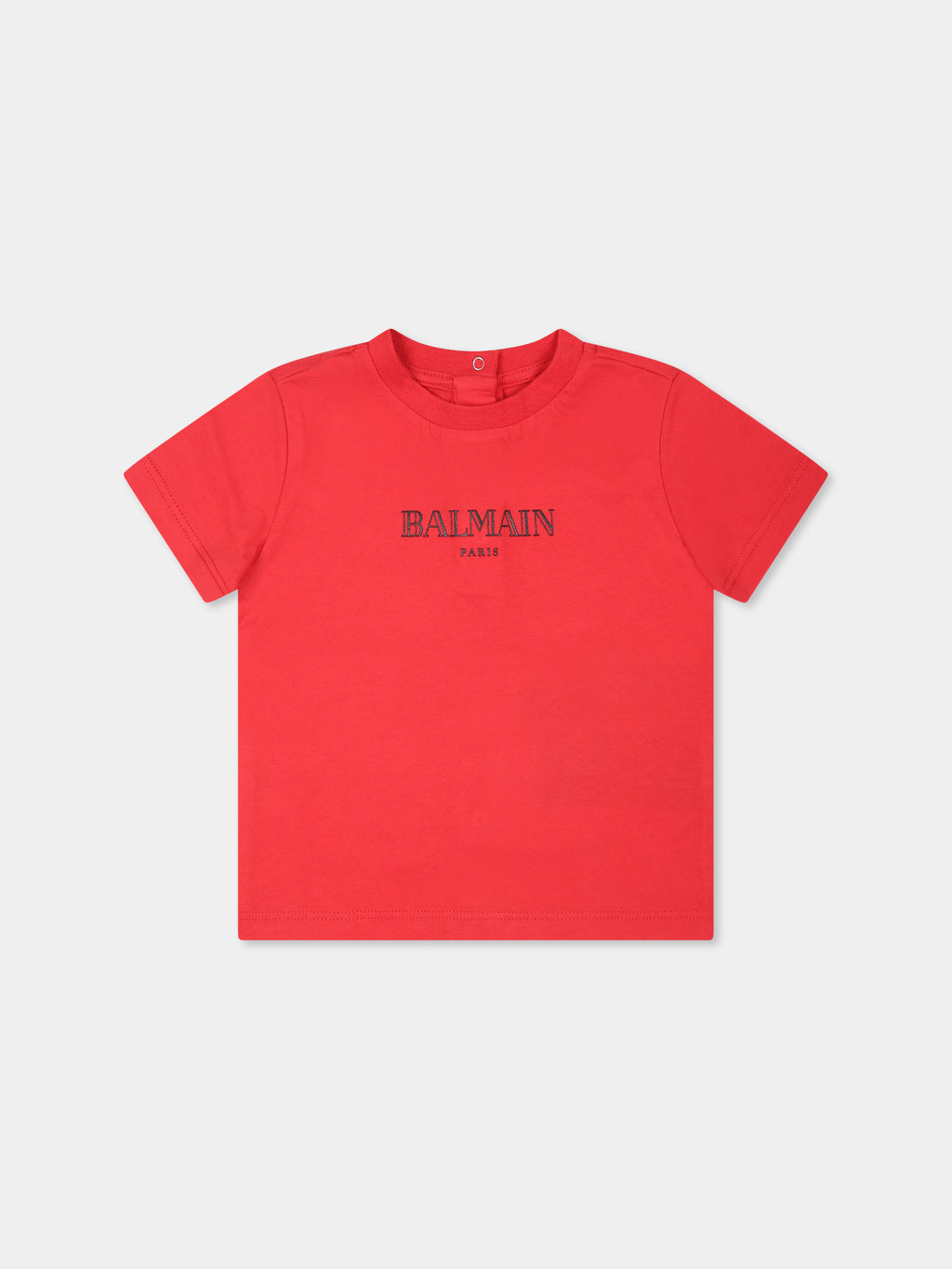 Red t-shirt for babykids with logo
