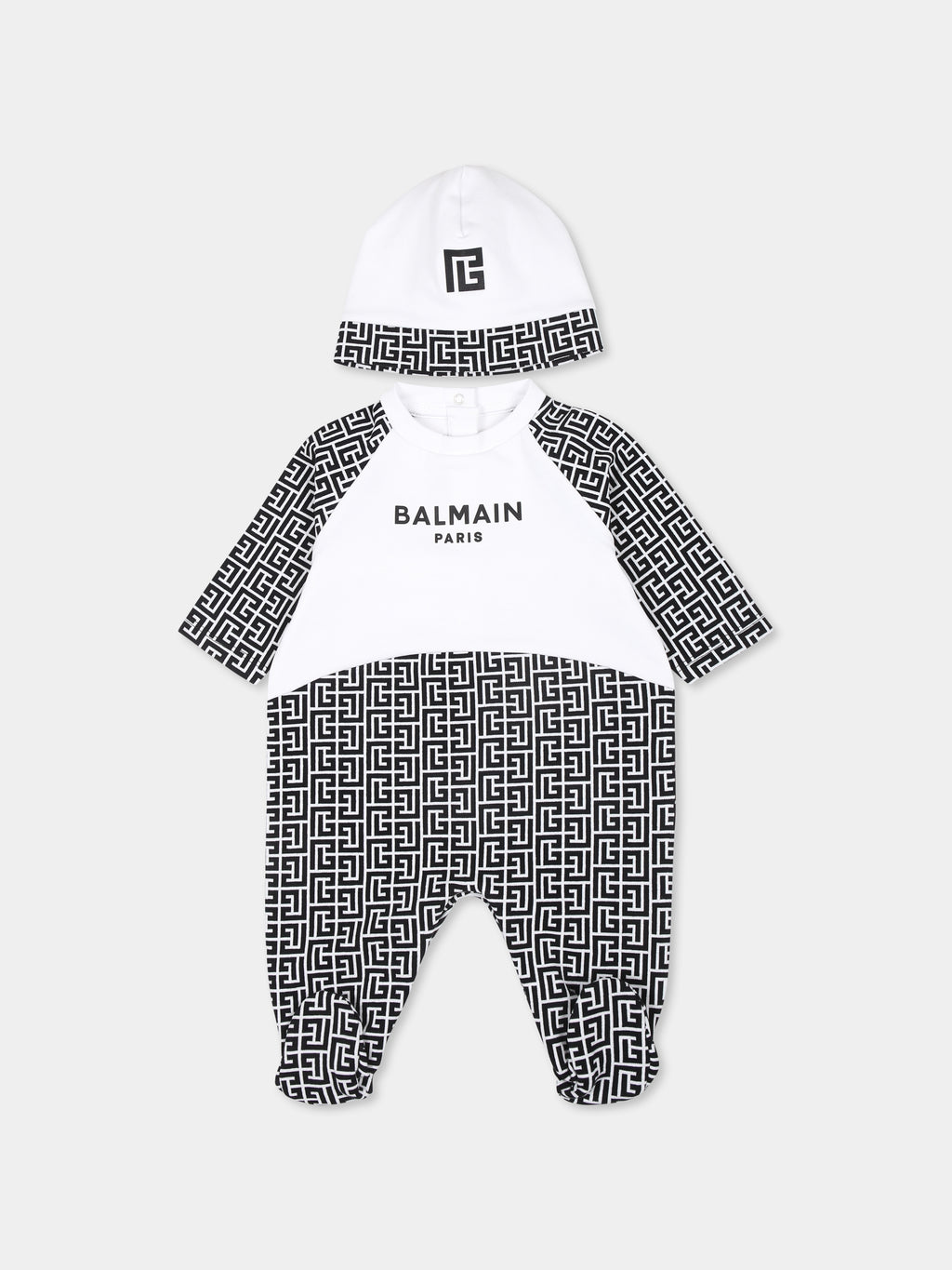 Black babygrow set for babykids with logo