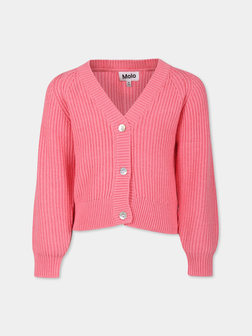 Pink cardigan GILBERTA for girl