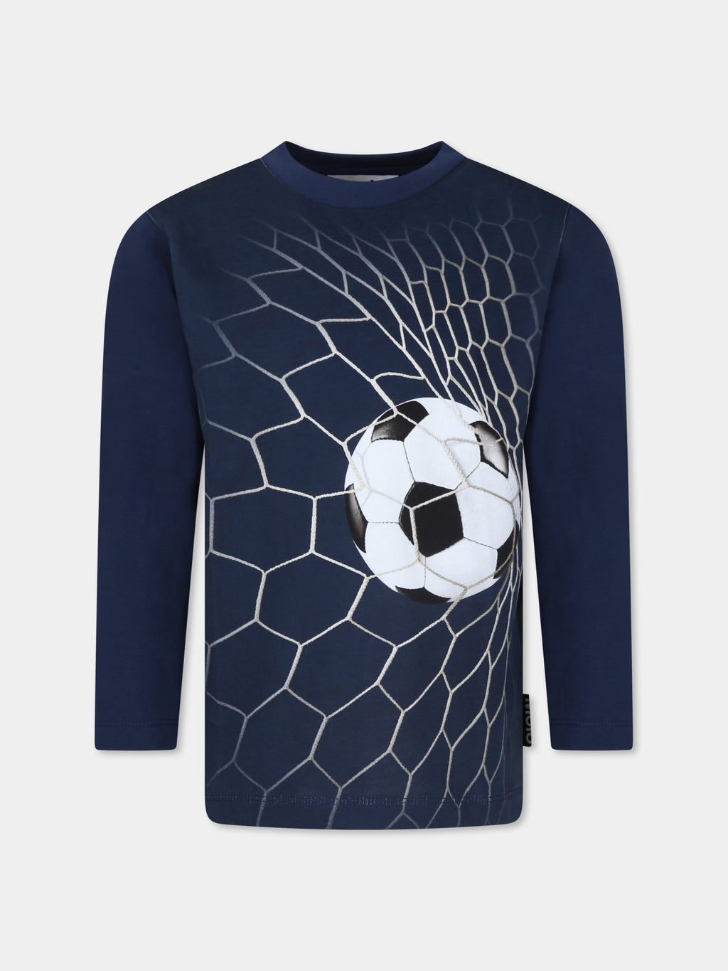 Blue t-shirt for boy with ball print