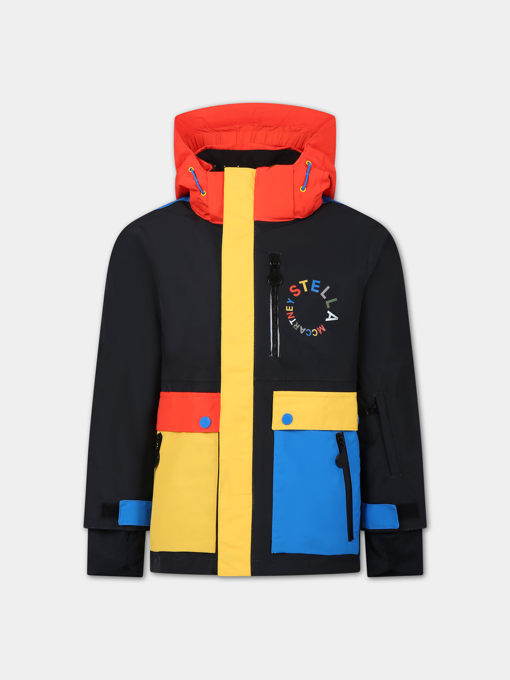 Multicolor down jacket for kids