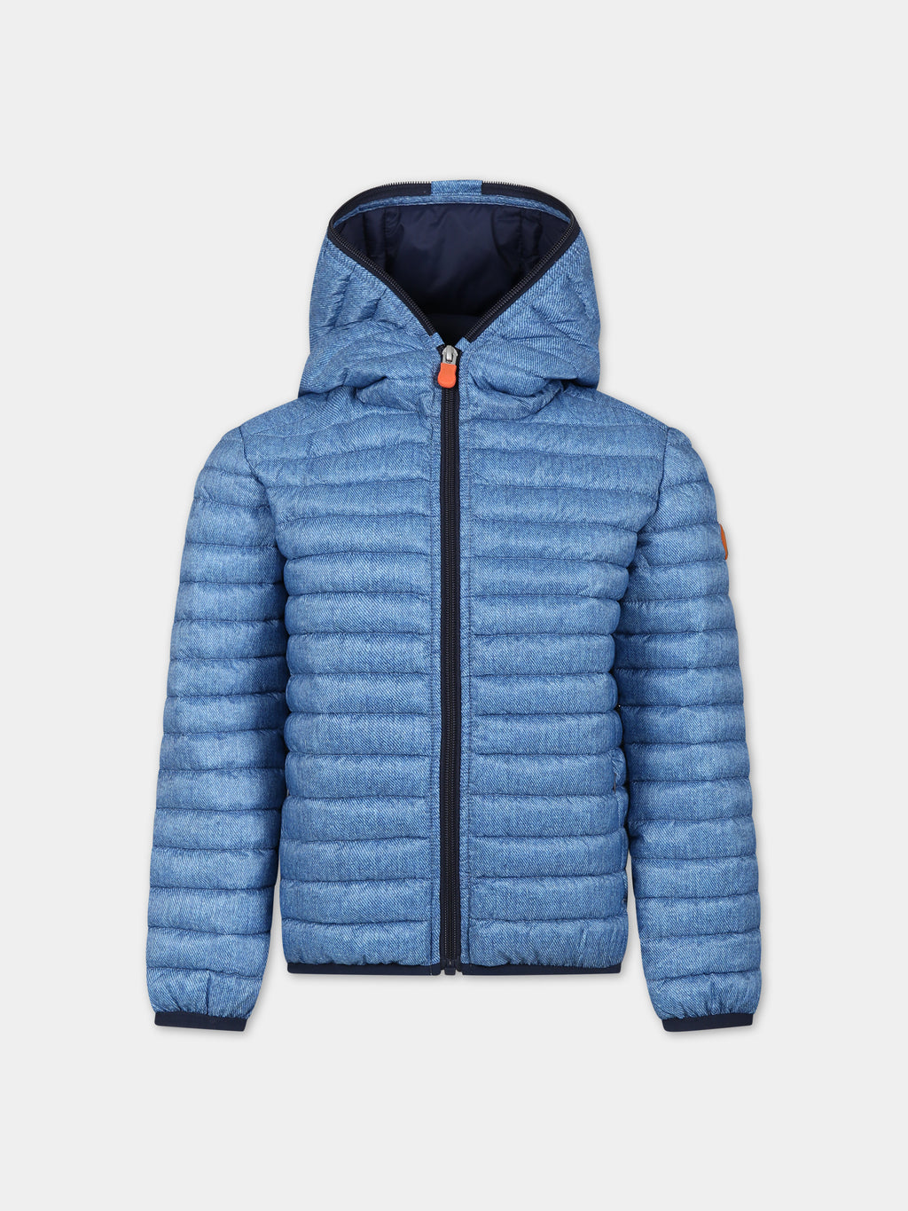 Light blue Drew down jacket for boy with logo