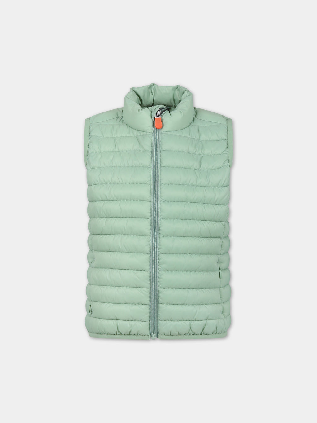 Green Dolin vest for boy with iconic logo