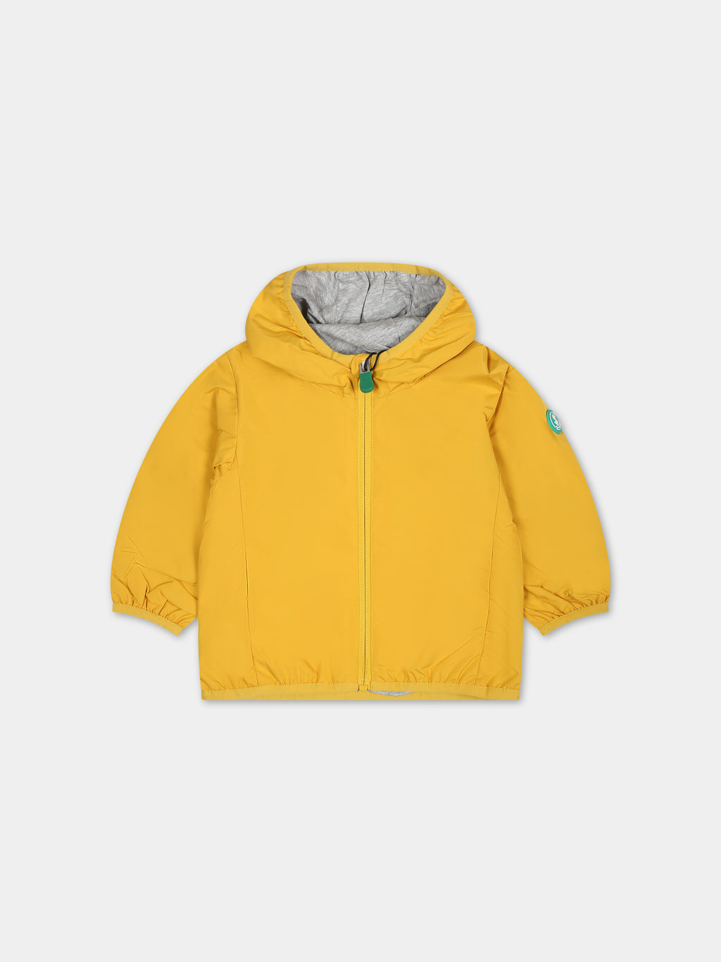 Yellow  Coco windbreaker for kids with logo