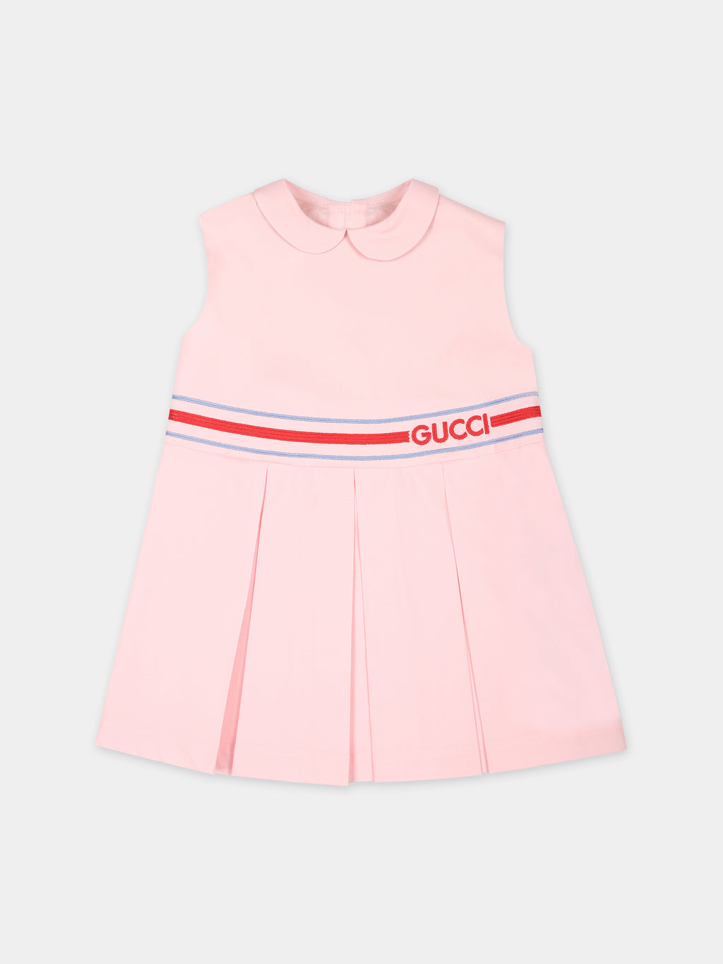 Vestito rosa per neonata con logo